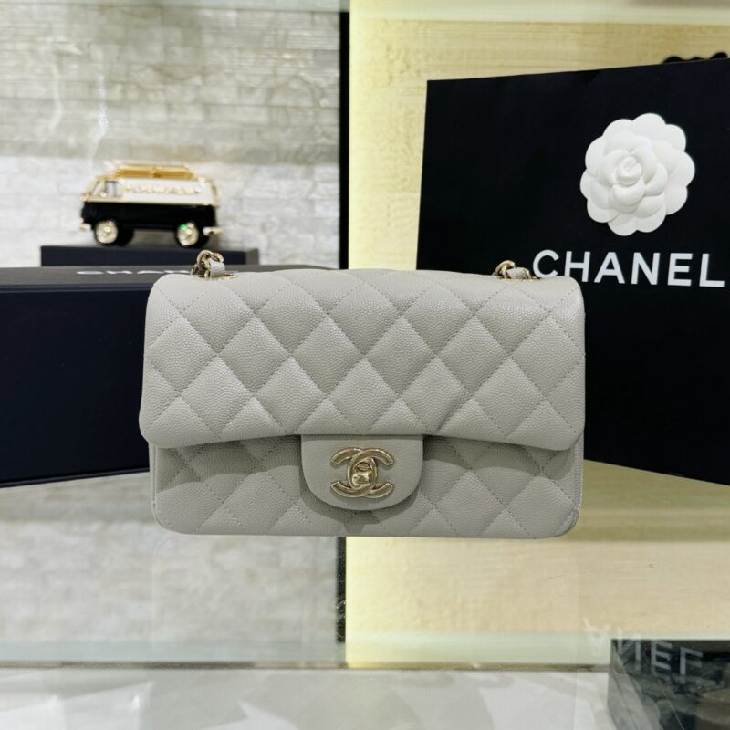CHANEL Classic Flap 20cm Gray - high-end replica designer purse