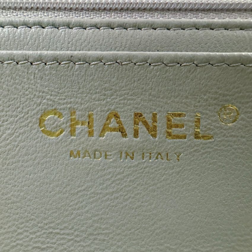 CHANEL Classic Flap 20cm Gray