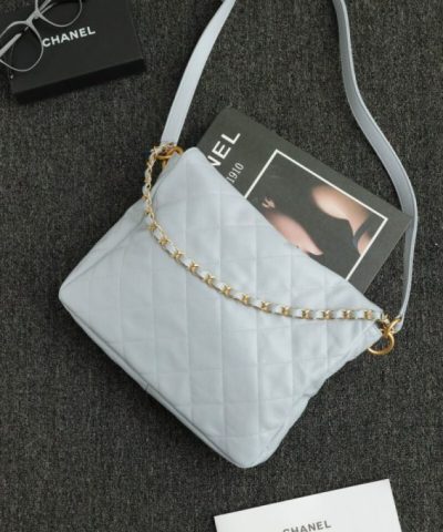 CHANEL 24p Postman Small Light Blue - high-end replica designer purse