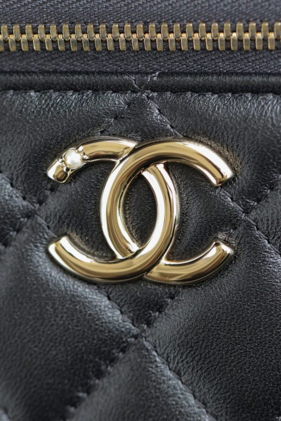 CHANEL 24s Pearl Handle Box Black - high-quality designer bag dupe