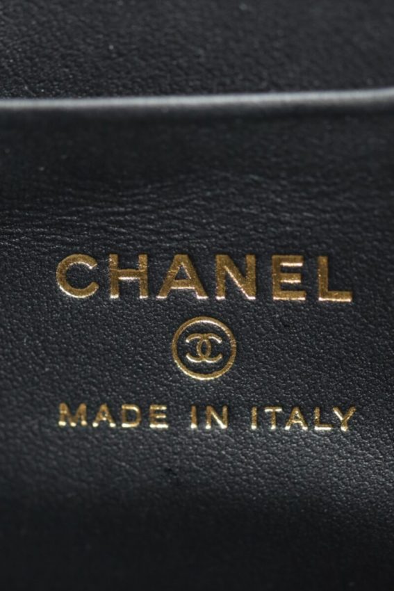 CHANEL 24s Pearl Handle Box Black - affordable luxury replica bag