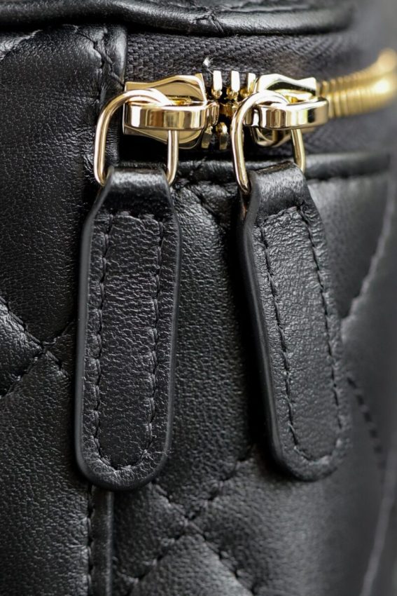 CHANEL 24s Pearl Handle Box Black