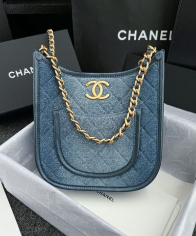 CHANEL 23S Hobo Denim - high-quality designer bag dupe