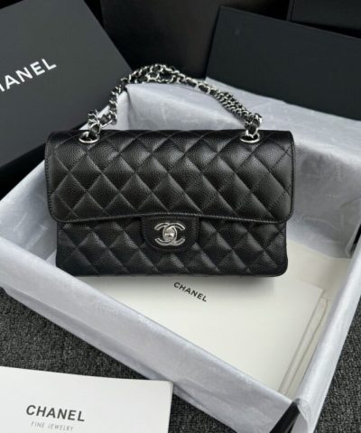 CHANEL Classic Flap 23cm Black Silver - high-end replica designer purse