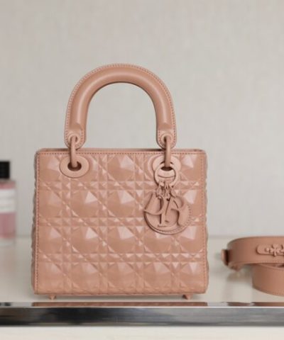 Replica Lady Dior Ultramatte Apricode Grid Abc - 1:1 premium replica handbag