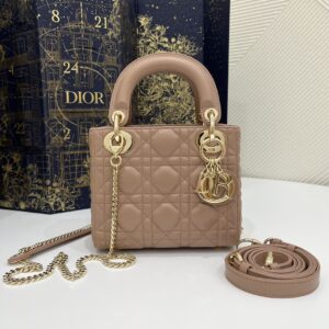 Replica Lady Dior Mini Apricot - high-quality designer bag dupe