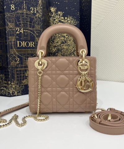 Replica Lady Dior Mini Apricot - high-quality designer bag dupe
