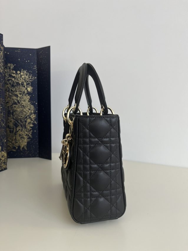 Replica Lady Dior Black Abc - elite factory replica handbag