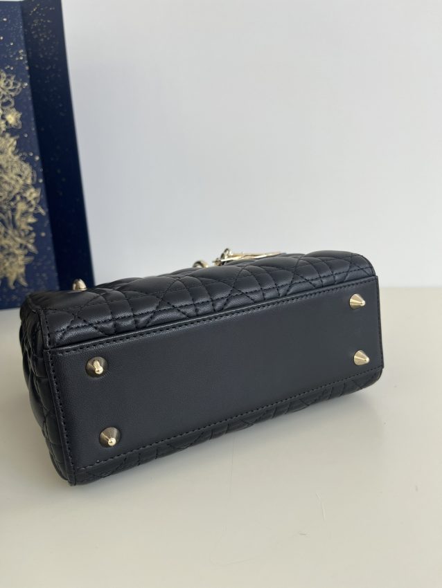Replica Lady Dior Black Abc - affordable luxury replica bag