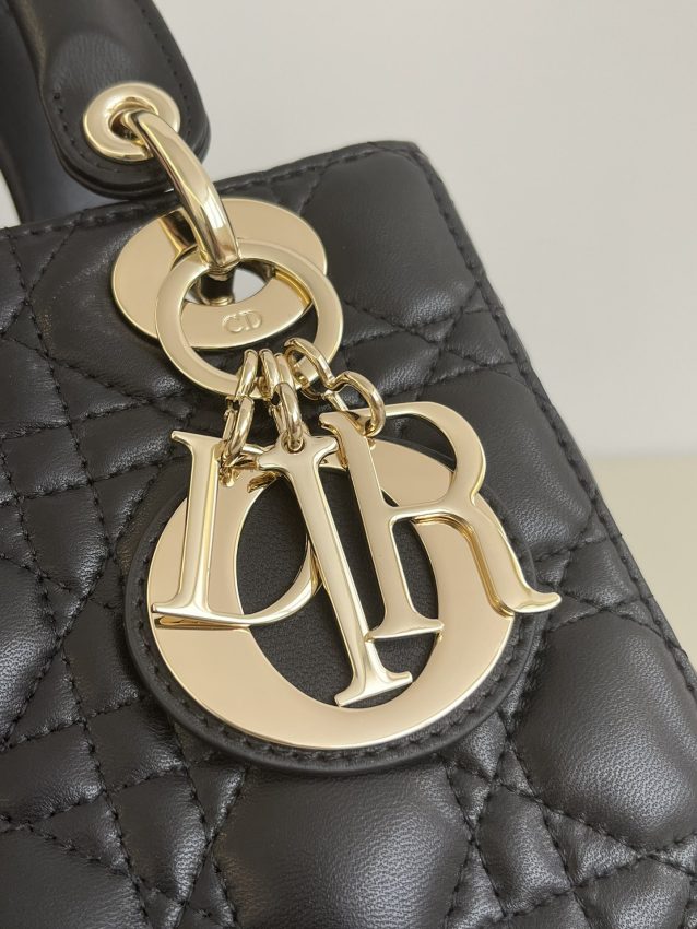Replica Lady Dior Black Abc - affordable luxury replica bag
