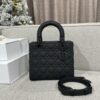 Replica Lady Dior Medium Ultramatte Black