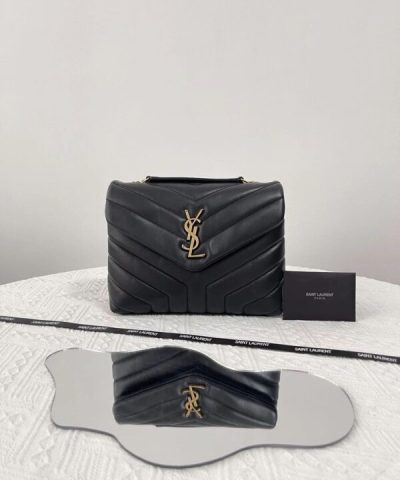 Replica YSL Loulou Small Black - top-grade luxury bag dupe
