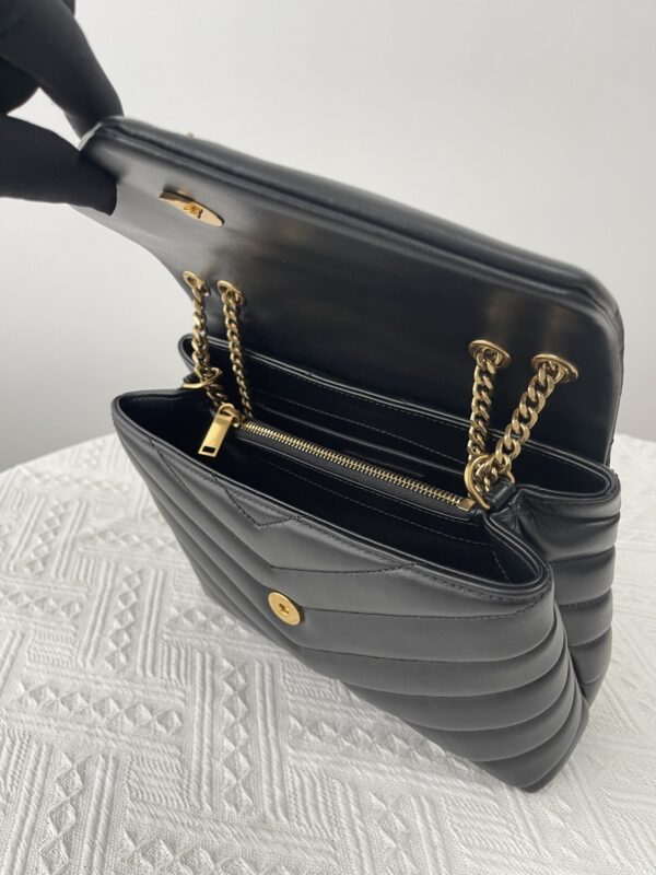 Replica YSL Loulou Small Black - top-grade luxury bag dupe