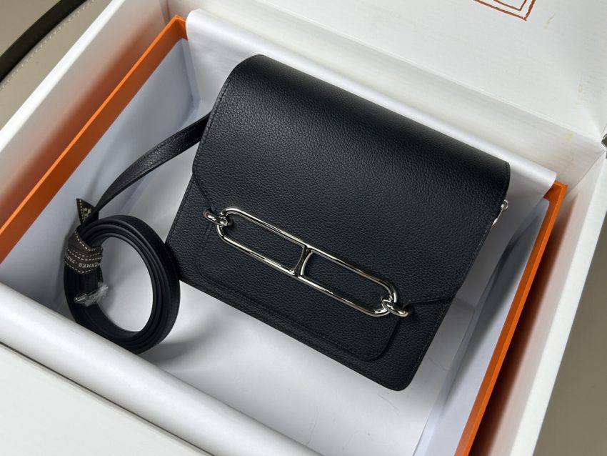Replica Hermès Sac Roulis Black - high-end replica designer purse