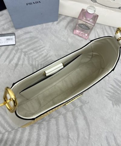 Replica Prada Cleo New White - premium superclone handbag