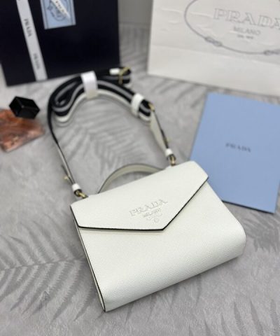 Replica Prada Saffiano White Envelope