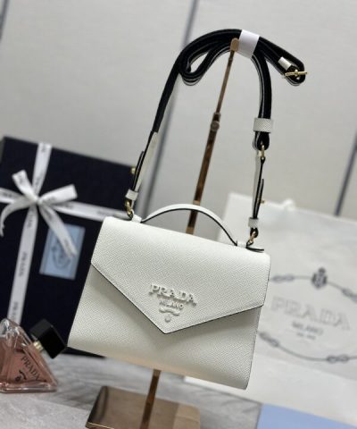 Replica Prada Saffiano White Envelope