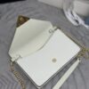 Replica Prada Saffiano White Small Envelope - affordable luxury replica bag