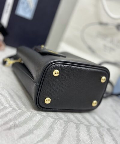 Replica Prada Saffiano Black Bucket Black