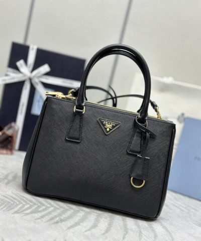 Replica Prada Galleria Black - 1:1 premium replica handbag