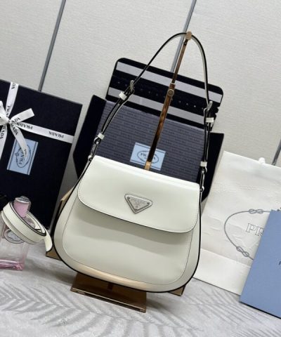 Replica Prada Cleo White Bag With Flap