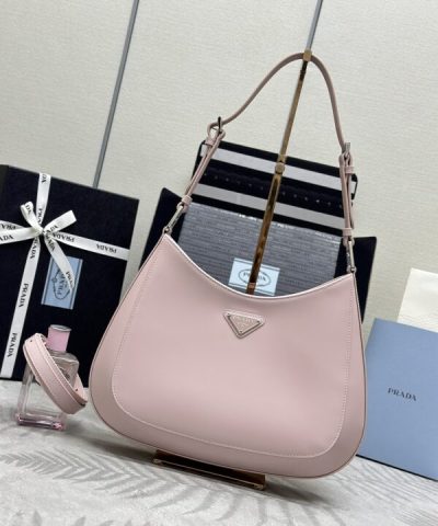 Replica Prada Cleo Brushed Pink Bag - premium superclone handbag