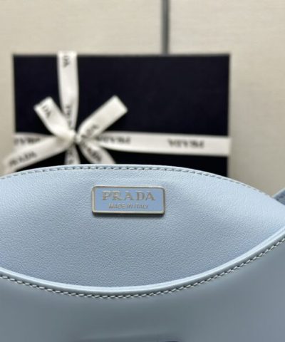 Replica Prada Cleo Brushed Blue Bag - 1:1 premium replica handbag