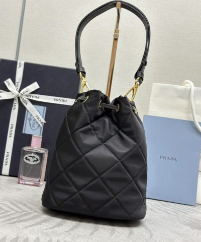 Replica Prada Black Re – Nylon Bucket Bag