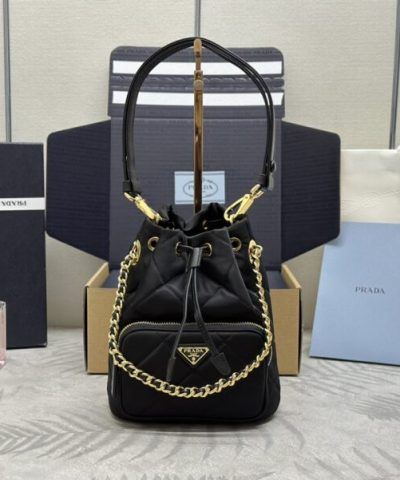 Replica Prada Black Re – Nylon Bucket Bag - 1:1 premium replica handbag