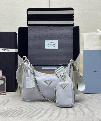 Replica Prada Re – Edition Nylon 2005 Blue - affordable luxury replica bag