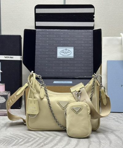 Replica Prada Re – Edition Nylon 2005 Yellow - top-grade luxury bag dupe