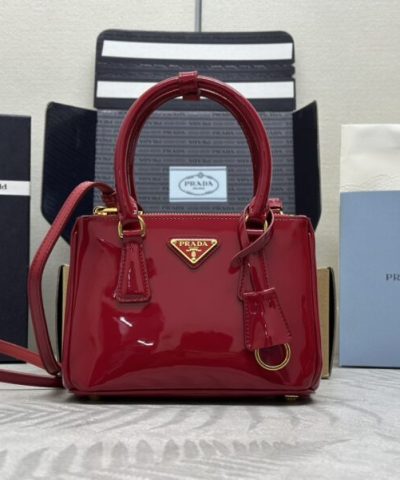 Replica Prada Galleria Red Patent - top-grade luxury bag dupe