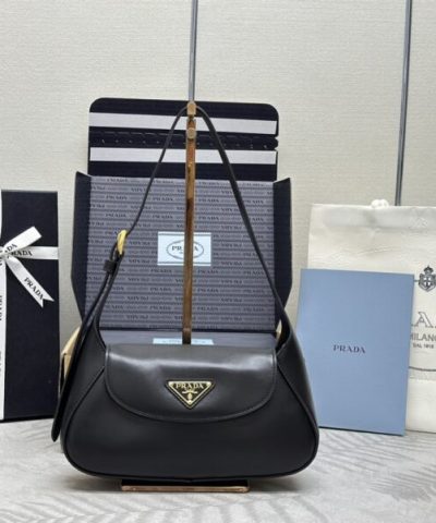 Replica Prada Small Shoulder Bag Black - top-grade luxury bag dupe
