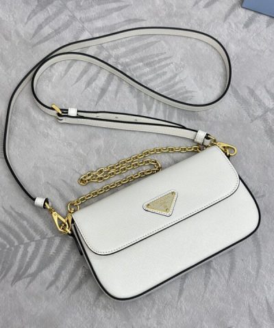 Replica Prada Mini Saffiano White - 1:1 premium replica handbag