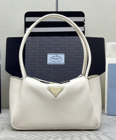 Replica Prada Medium White Shoulder Bag - affordable luxury replica bag