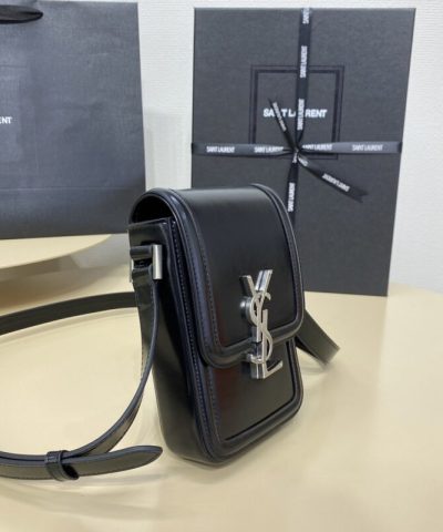 Replica YSL Solferino Mini Black - top-grade luxury bag dupe