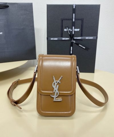 Replica YSL Solferino Mini Brown