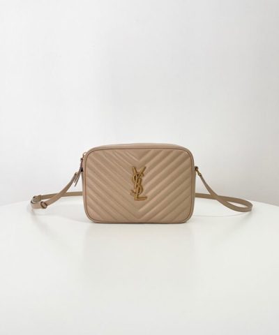 Replica YSL Lou Camera Bag Apricot - high-quality designer bag dupe