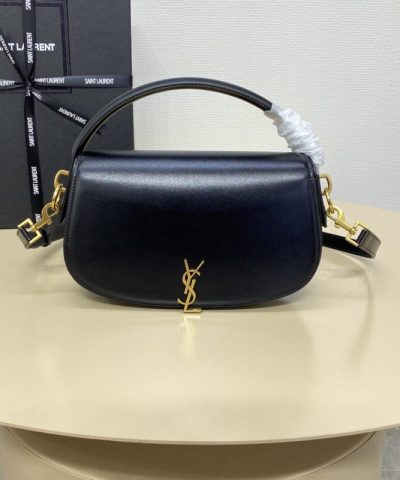 Replica YSL Voltaire Top Handle Black