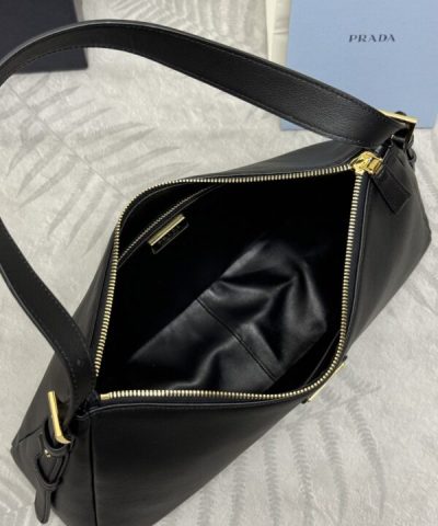 Replica Prada Prada Aimée Large Black - top-grade luxury bag dupe