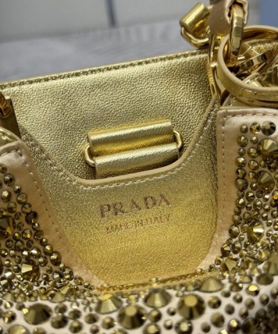 Replica Prada Crystal Bucket Bag - premium superclone handbag