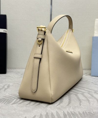 Replica Prada Prada Aimée Large Milk Tea - elite factory replica handbag