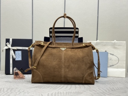 Replica Prada Large Suede - top-grade luxury bag dupe
