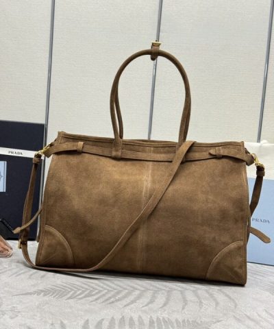 Replica Prada Large Suede - premium superclone handbag