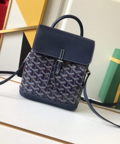 Replica Goyard Alpi Mini Backpack Dark Blue - top-grade luxury bag dupe