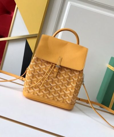 Replica Goyard Alpi Mini Backpack Yellow - high-quality designer bag dupe