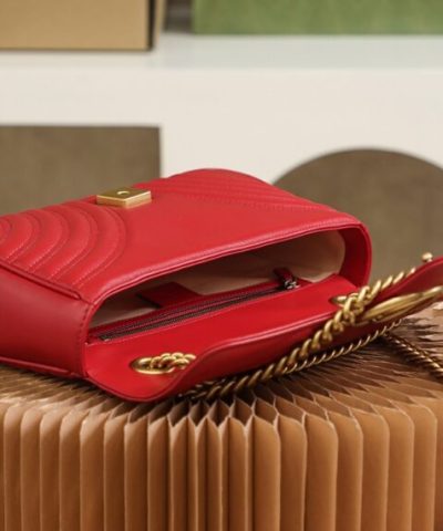 Replica Gucci GG Marmont 1955 Medium Red - designer handbag clone