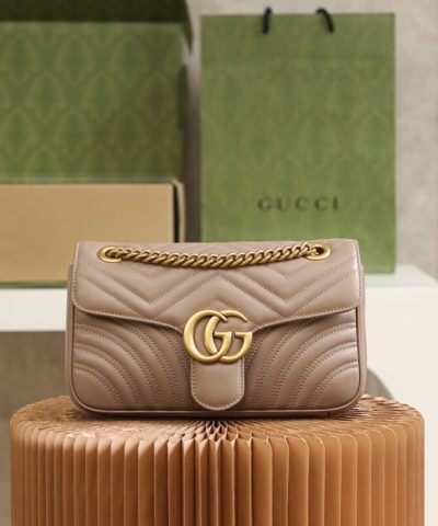 Replica Gucci GG Marmont Medium Nude