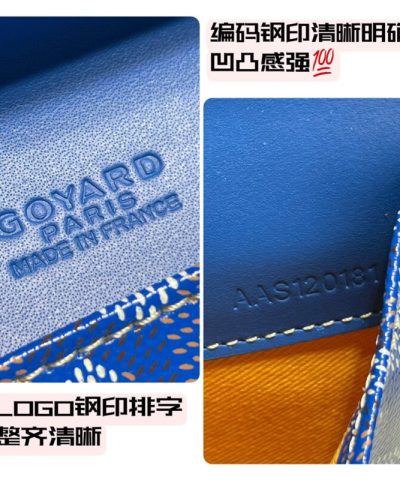 Replica Goyard Camond Pouch Blue - 1:1 premium replica handbag