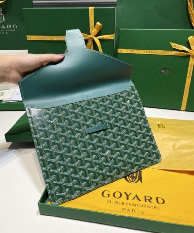 Replica Goyard Camond Pouch Green